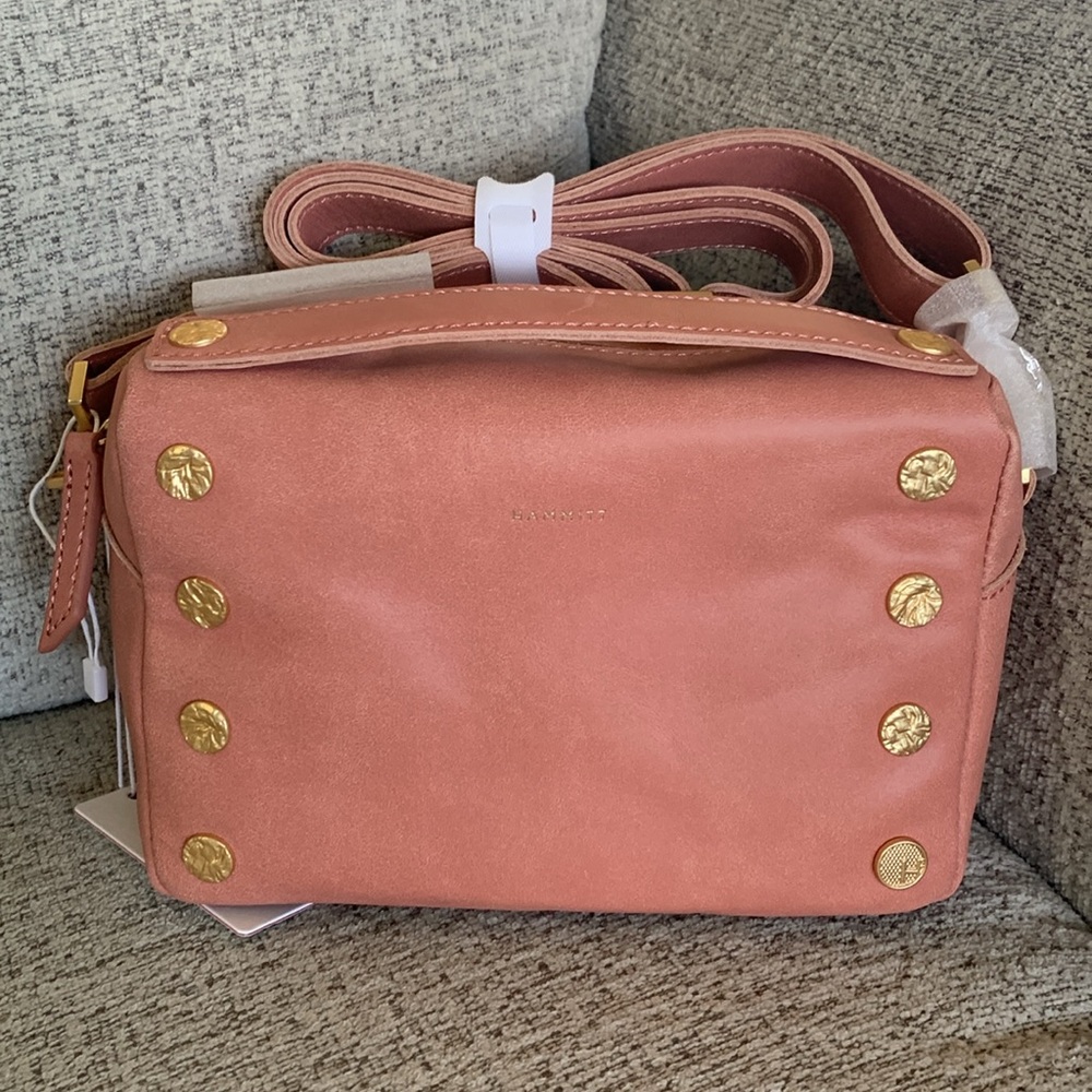 Hammitt Evan in Sorbet Pink with Heirloom Brushed Gold Rivets!! BRAND NEW!!
